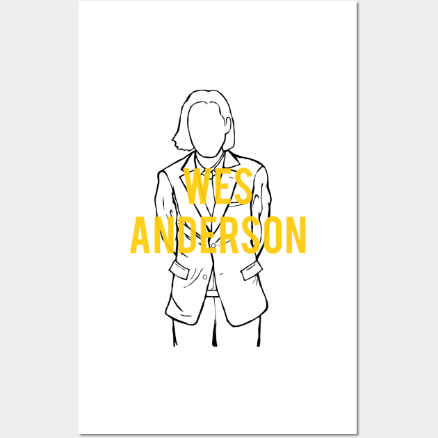 A portrait of Wes Anderson Wall Art by Youre-So-Punny